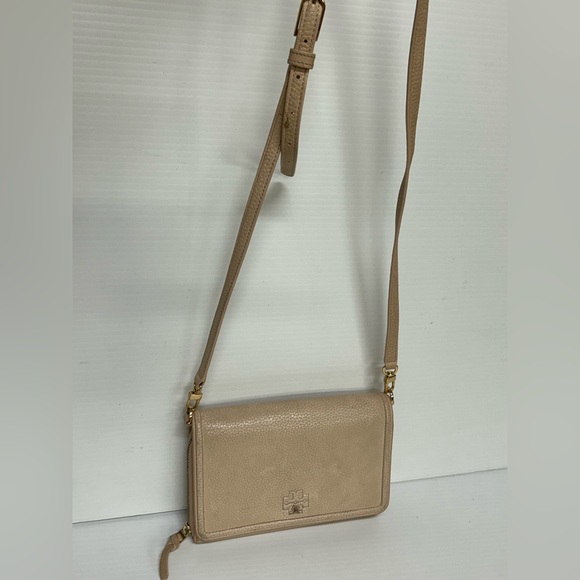 Tory Burch Thea Flat Wallet Crossbody Blush Pink - Picture 3 of 11